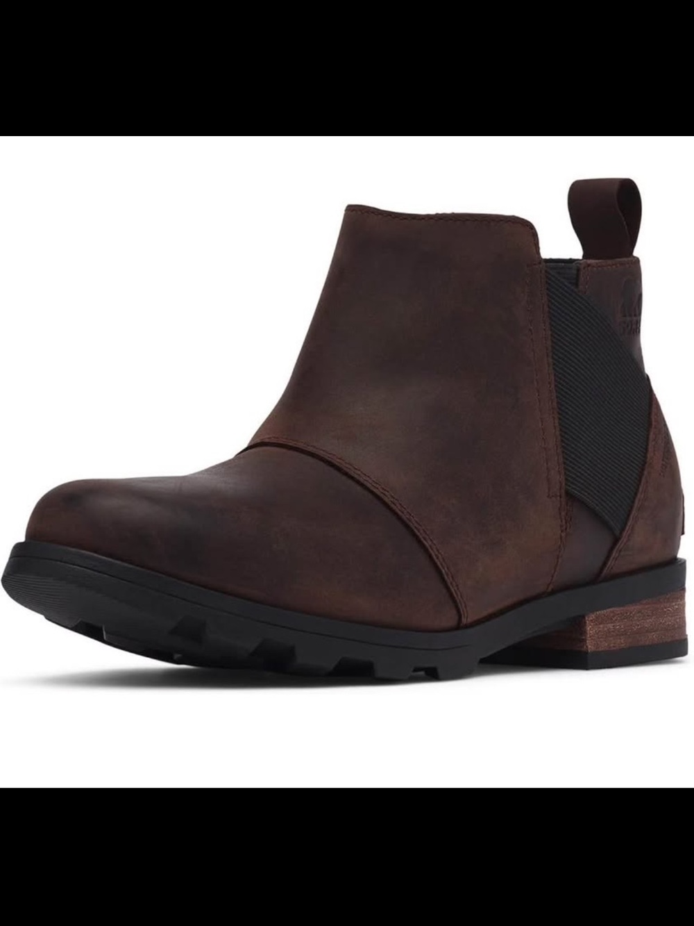 Sorel Women's Dark Brown Leather Ankle Boot